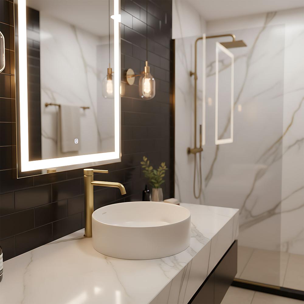 Bathroom faucet Rea Foster Brush Gold High