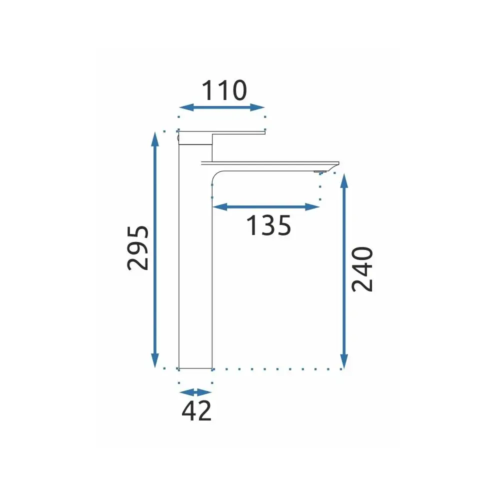 Bateria Umywalkowa REA VENETA Złota Wysoka
