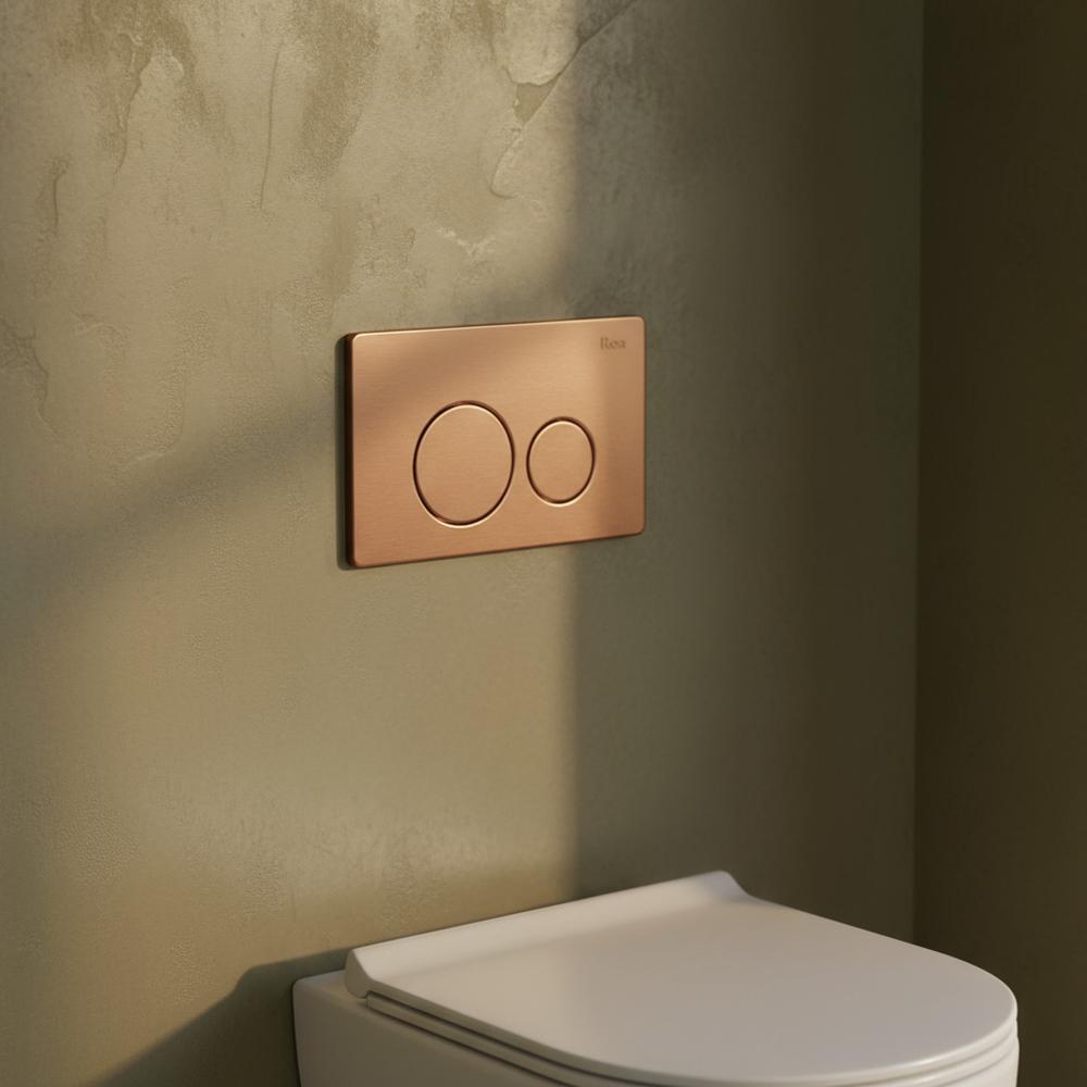 Toilet Flush Button Rea I K011A-Q Copper Brush