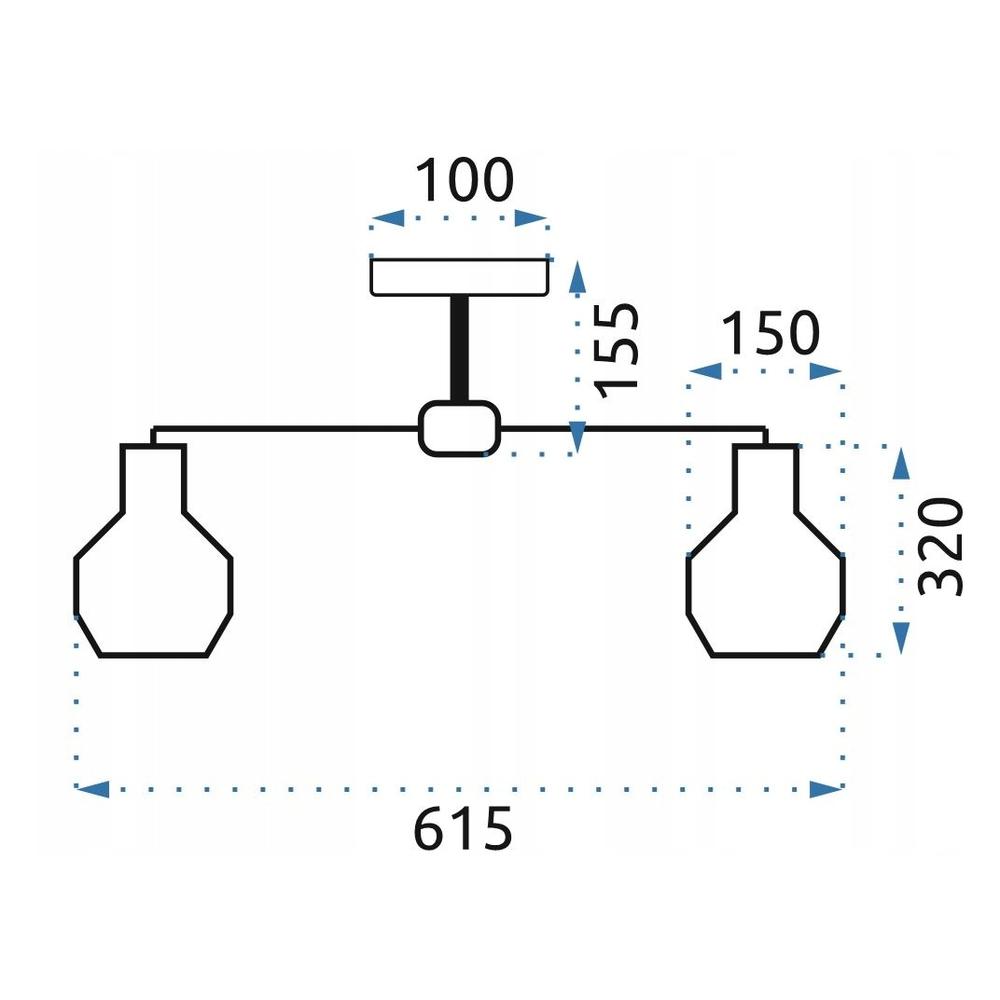 Deckenlampe Metall Loft APP734-3C