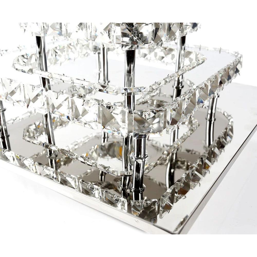 Deckenlampe Kristall LED 24W quadrat APP410-C