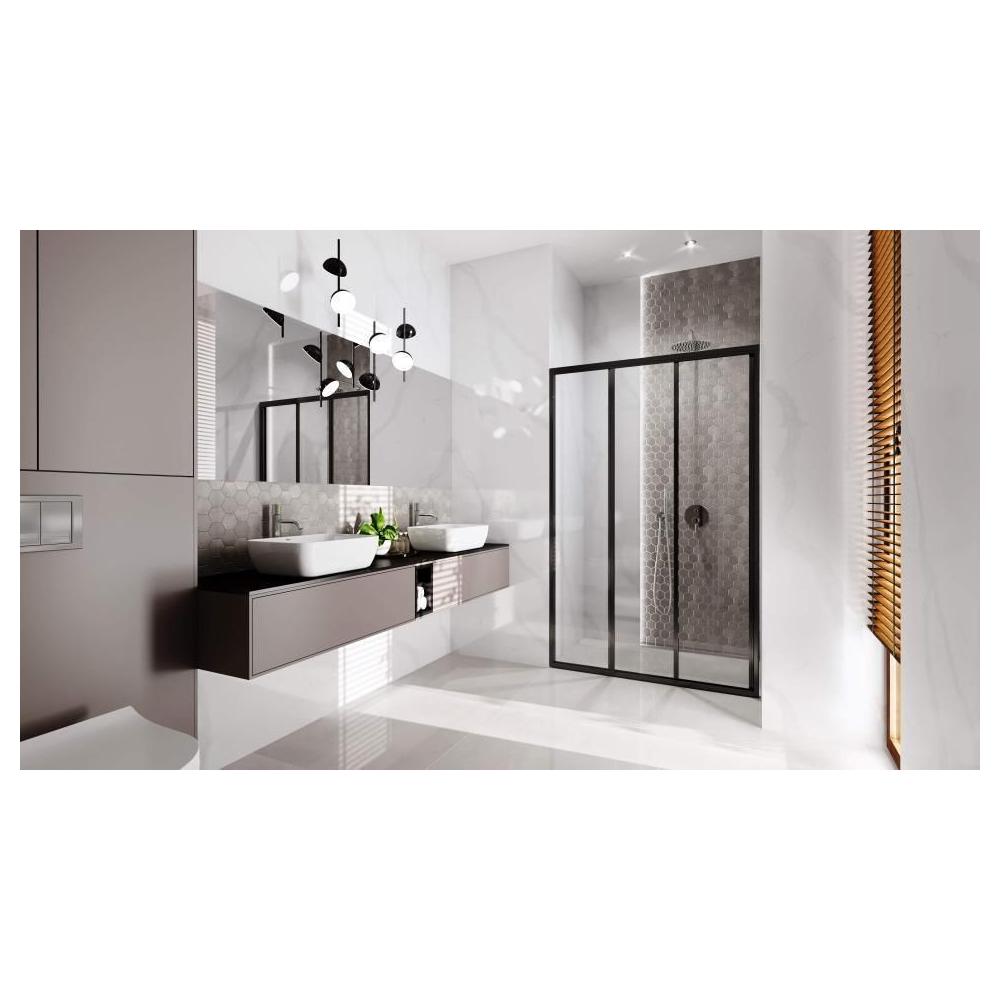 Shower doors Rea Alex Black 100