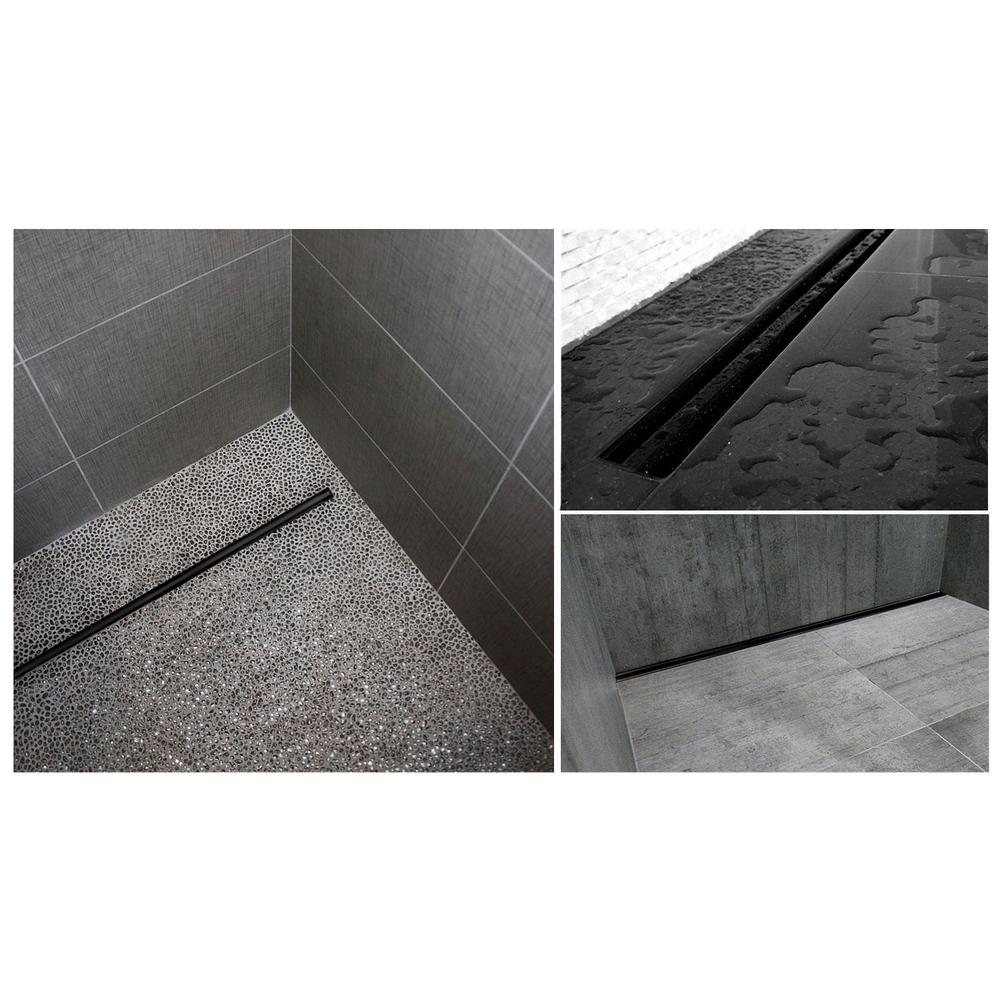 REA NEO SLIM PRO Linear Drain Black 100