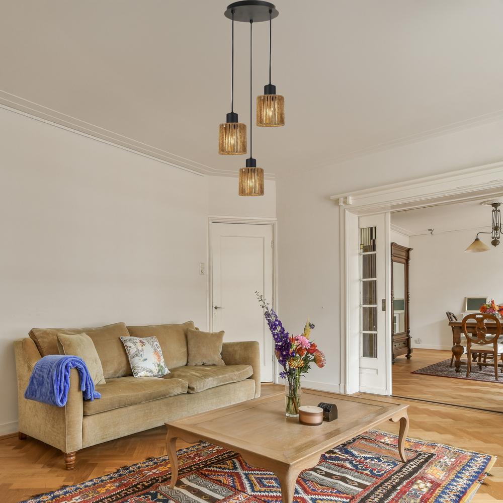 Hängelampe  APP1820-3CPR NATURE BLACK