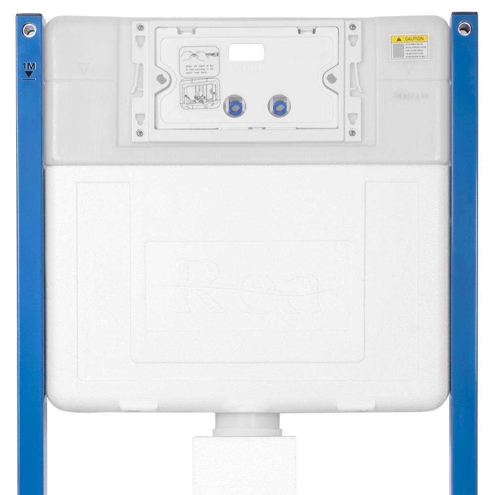 Concealed cistern frame K011A-Q Rea T White Glass