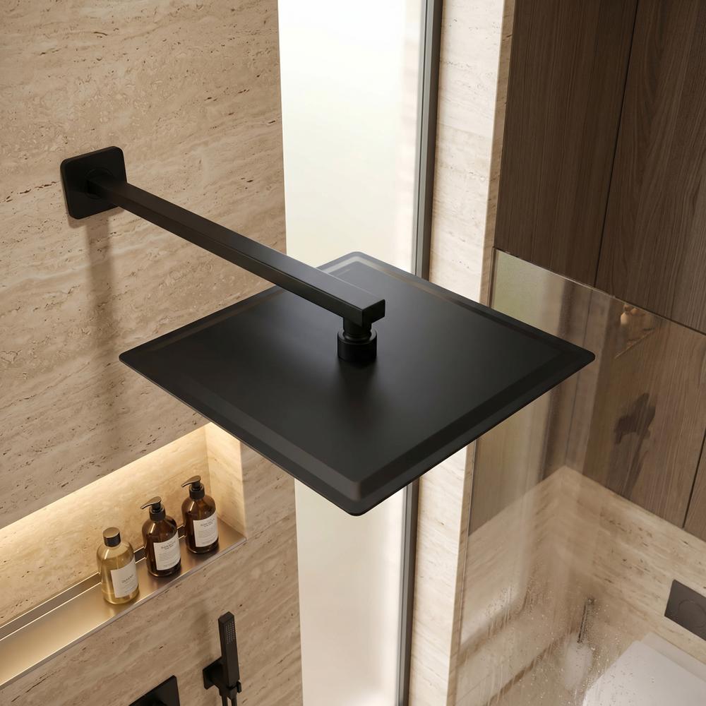 Deszczownica kwadratowa czarna REA JS-P015B 25cm Czarna