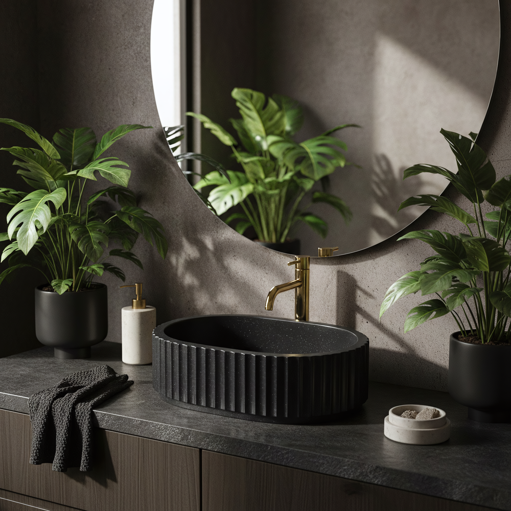 Countertop Basin Rea Margaret Black