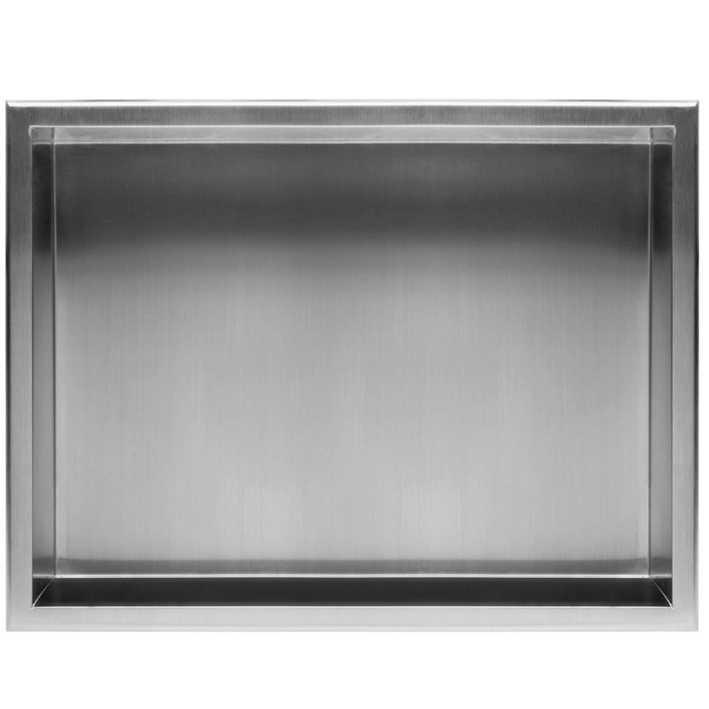 bathroom shelf 30x45 steel brush