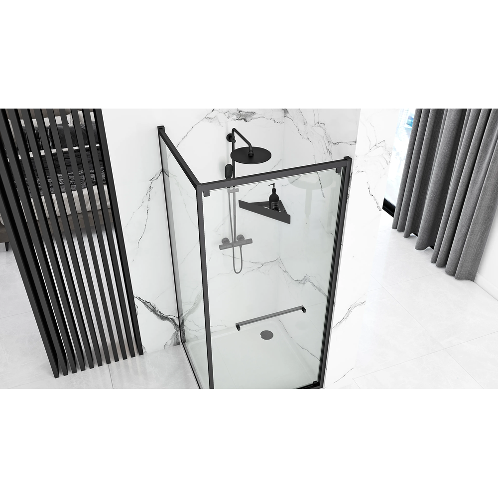 Bathroom shelf SF07 black matt