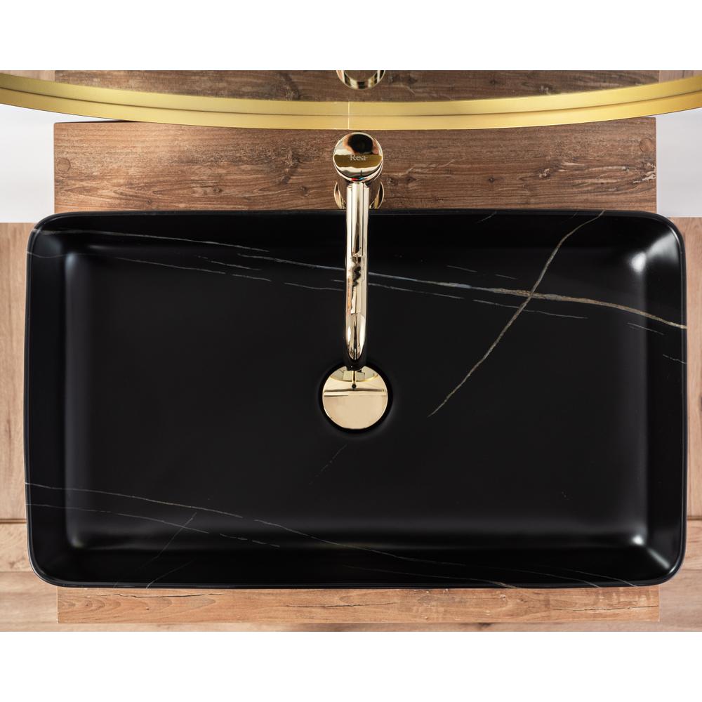 Denis Black Stone Matt nadgradni umivaonik