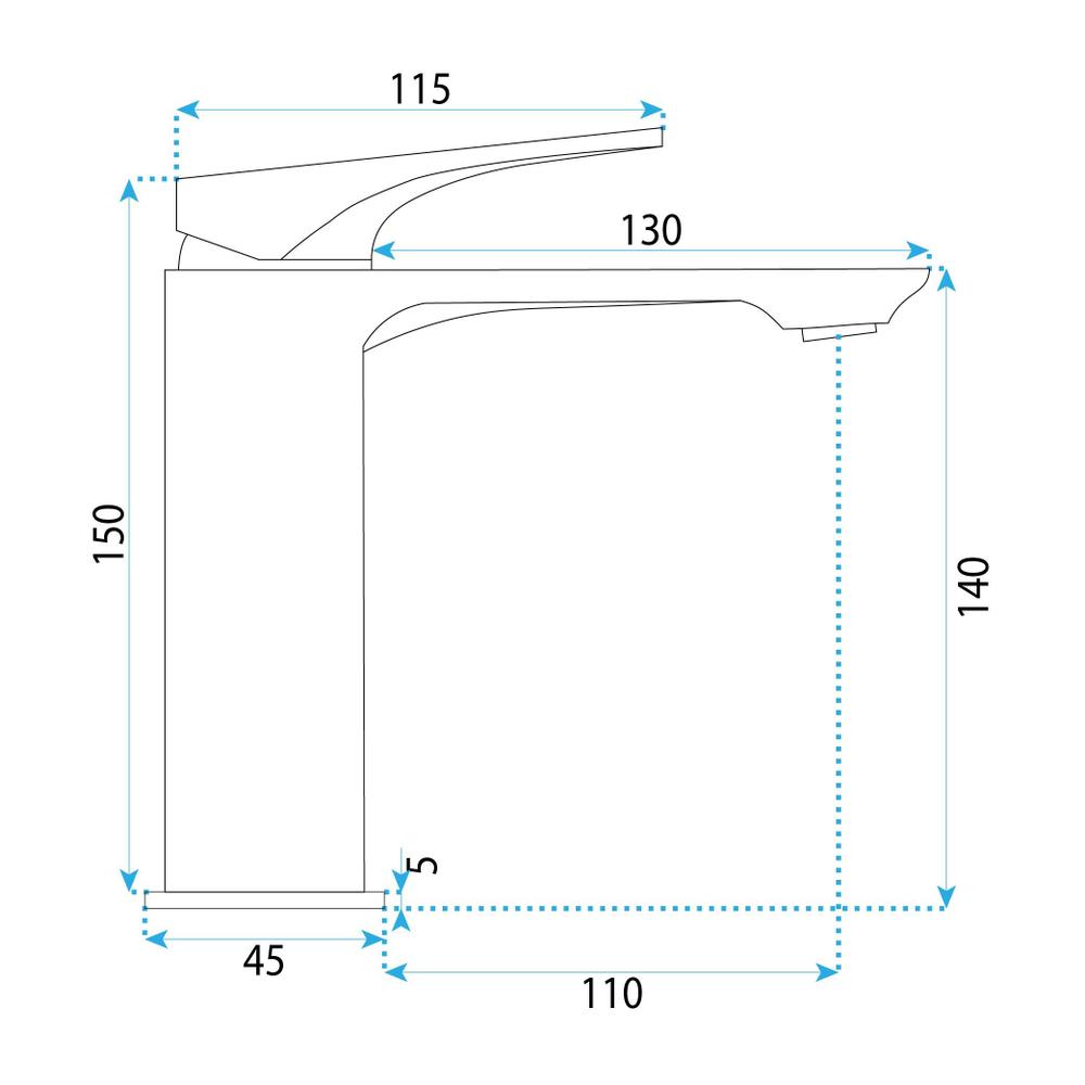 Βρύση νιπτήρα REA Prime Chrome Low