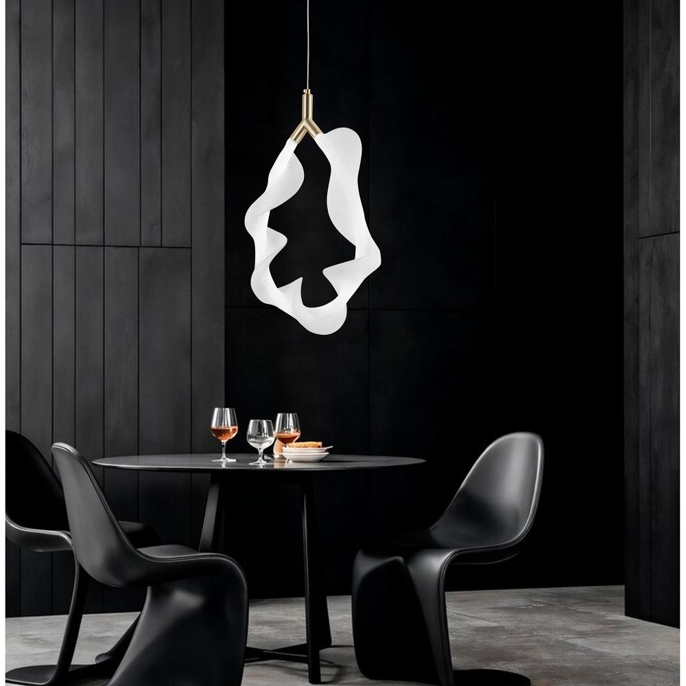 Lampe LED G013-1CP WHITE/GOLD