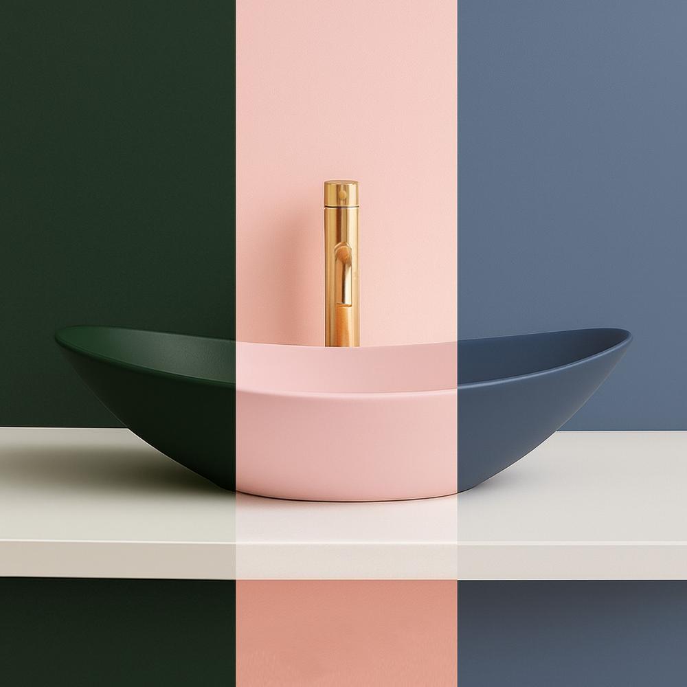 Vasque à poser Rea Royal Powder Pink Matt