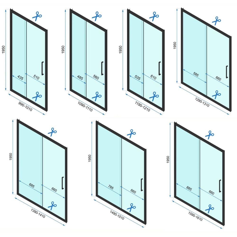 Cabine de douche Murale REA Rapid Slide Brush Gold