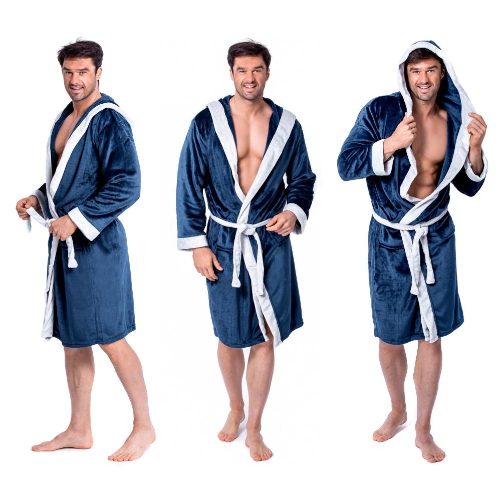Szlafrok męski Comfort Navy