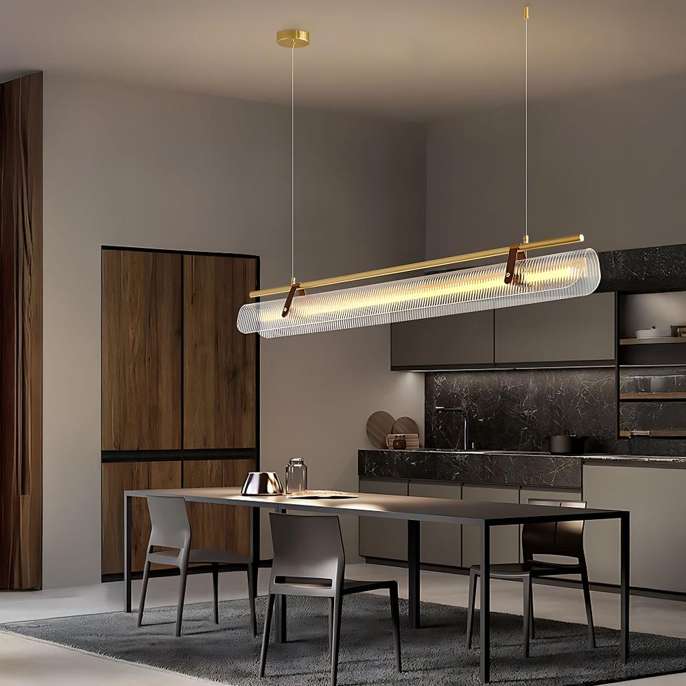 Lampa wisząca LED APP1796-CP Złota Szczotkowana