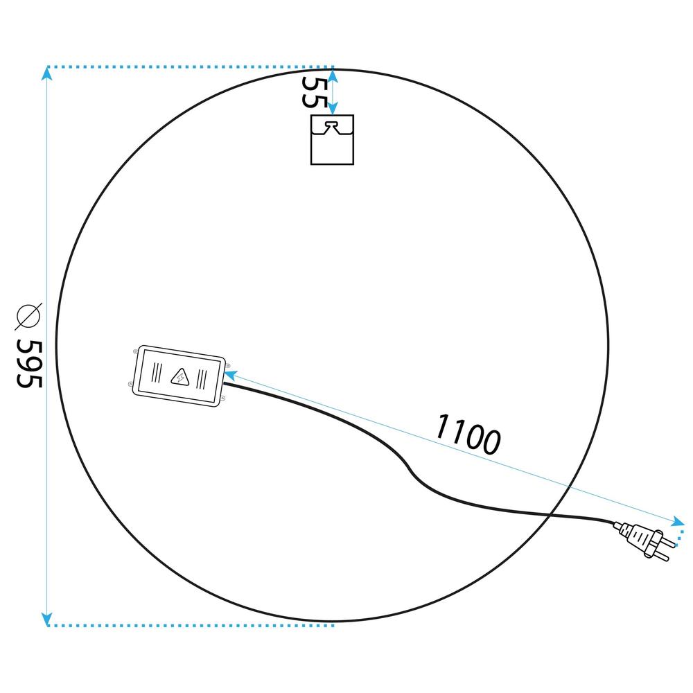 Mirror LED 60cm H108