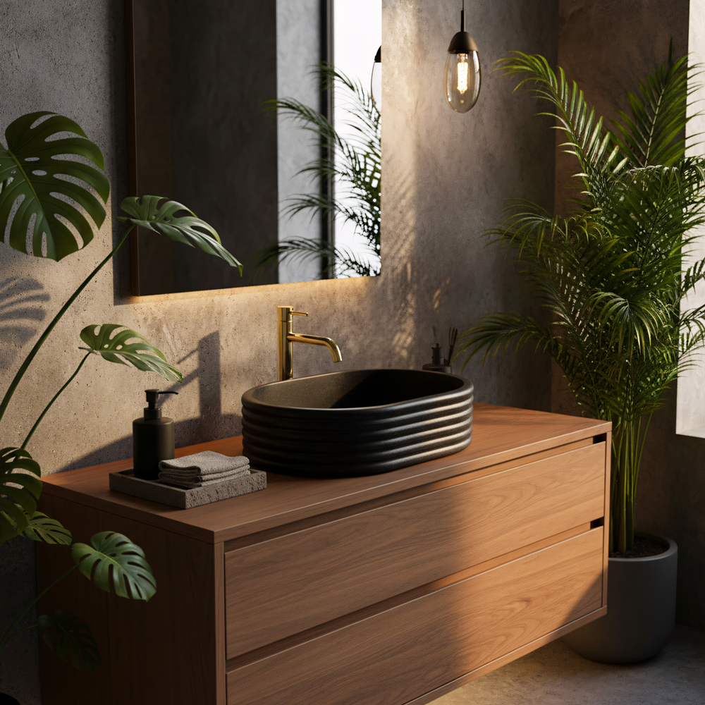 Countertop Basin Rea Nicoletta Black