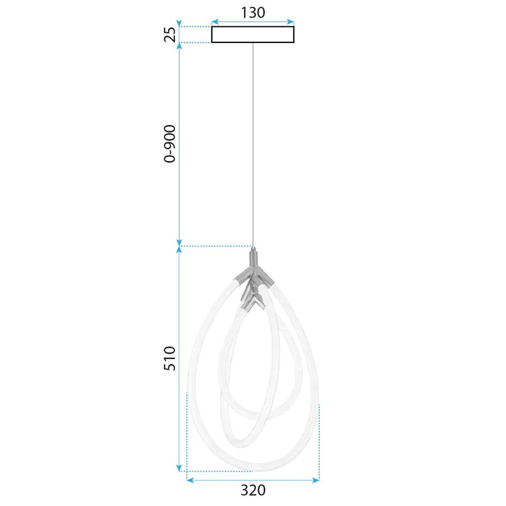 Lampe LED G018-CP Gold