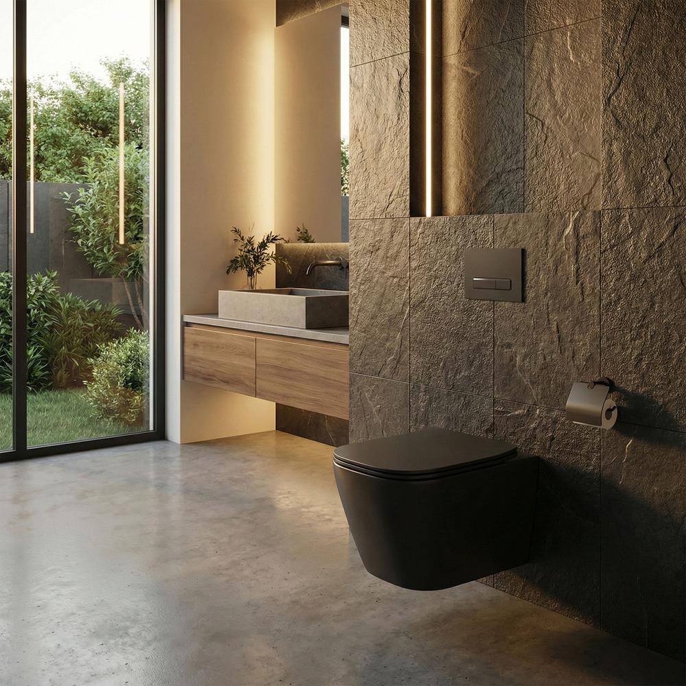 Toilet bowl Rea Julio Black Matt