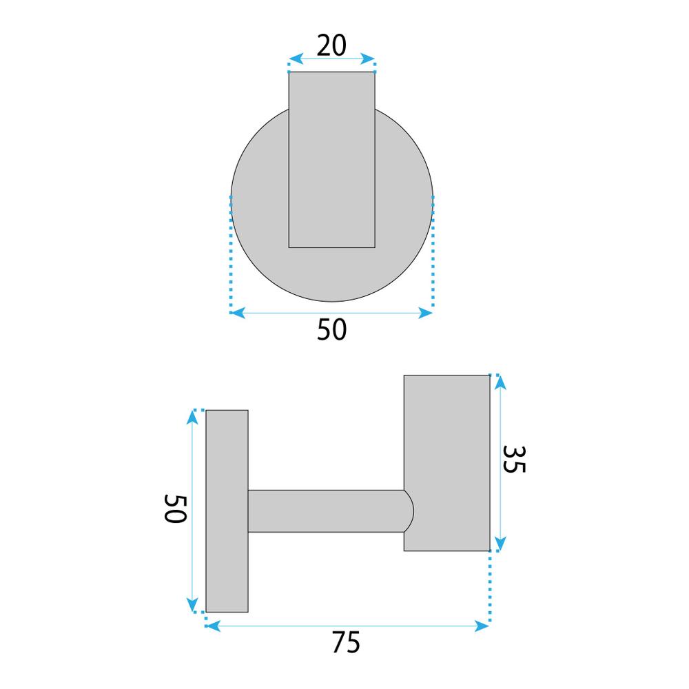 Badkamerhanger 5705 Galo Brush Copper