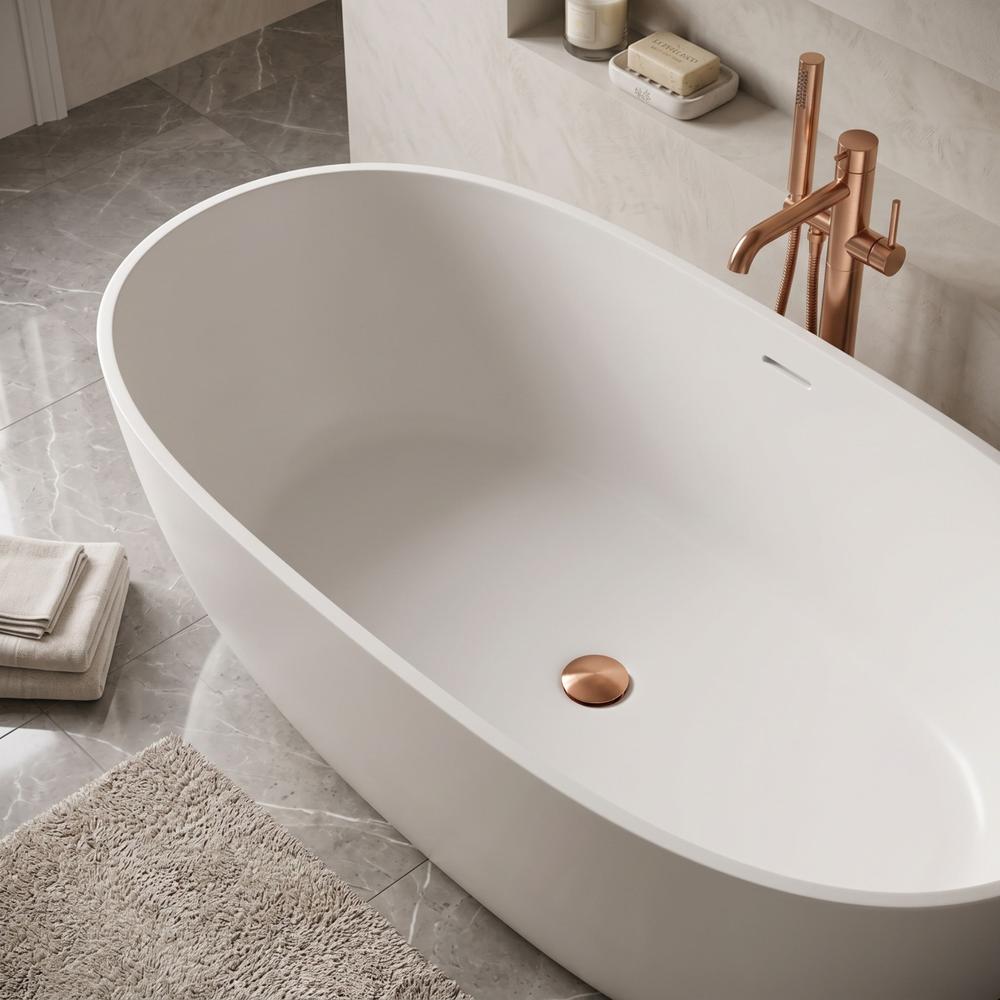 Bañera Tapón Rea Brush Copper