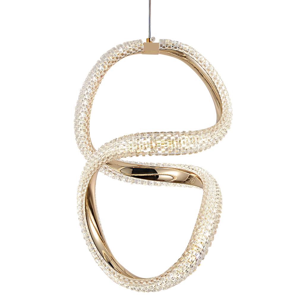 LED-Hängeleuchte G077-3CPR Gold