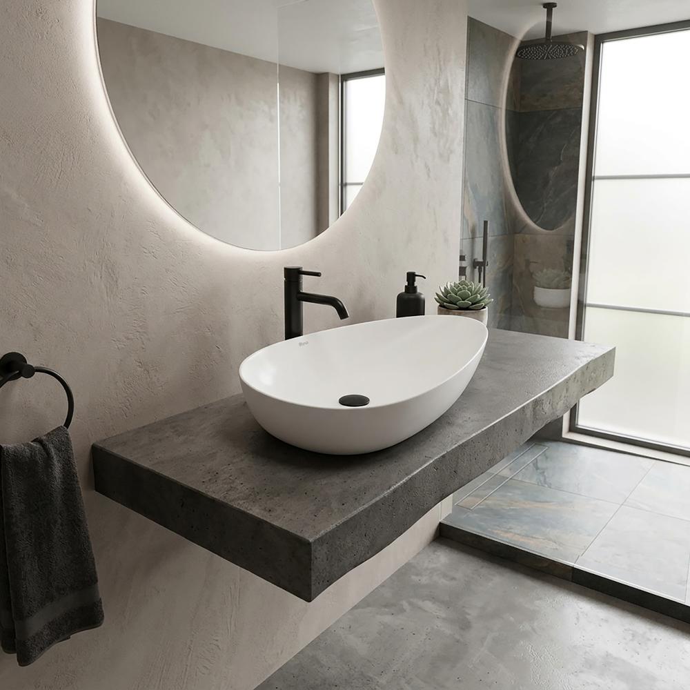 Πάγκος νιπτήρας Rea Greta 65 x 40 x 13 cm