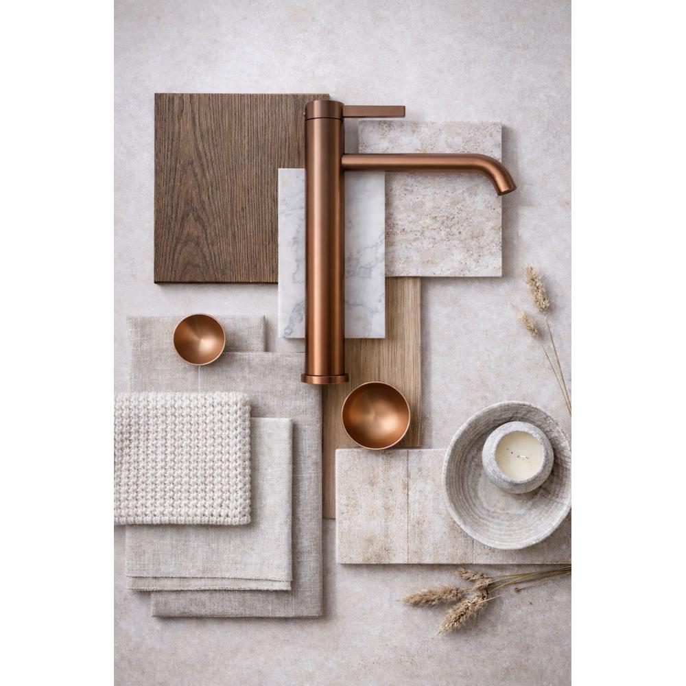 Robinet de salle de bain Rea Rivo Brush Copper