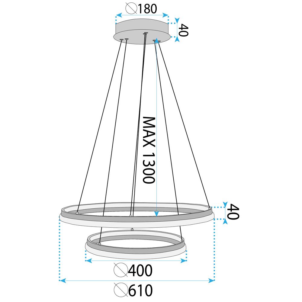 Lampa wisząca LHJ043-CP2 GOLD