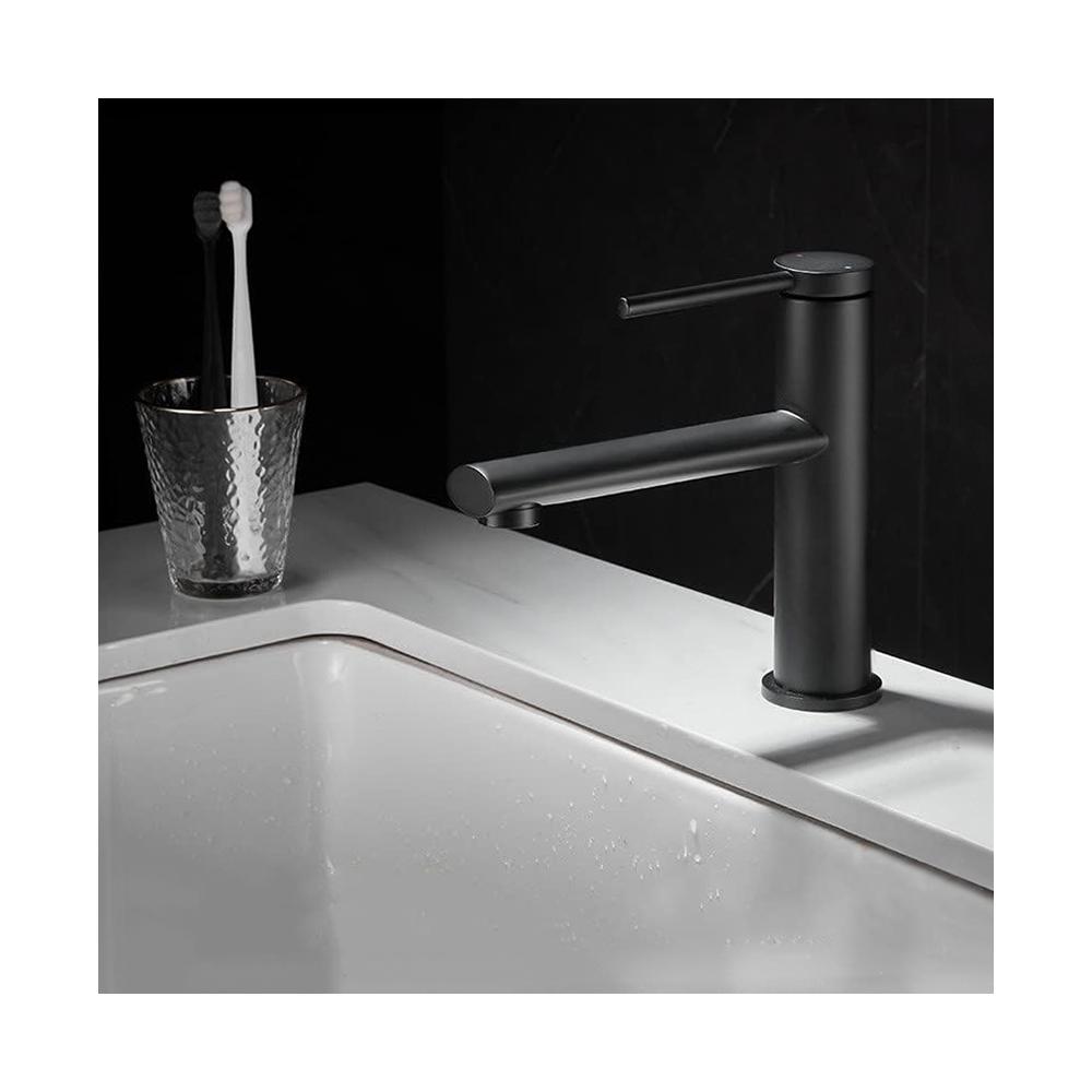 Torneira para lavatório REA OVAL preta baixa