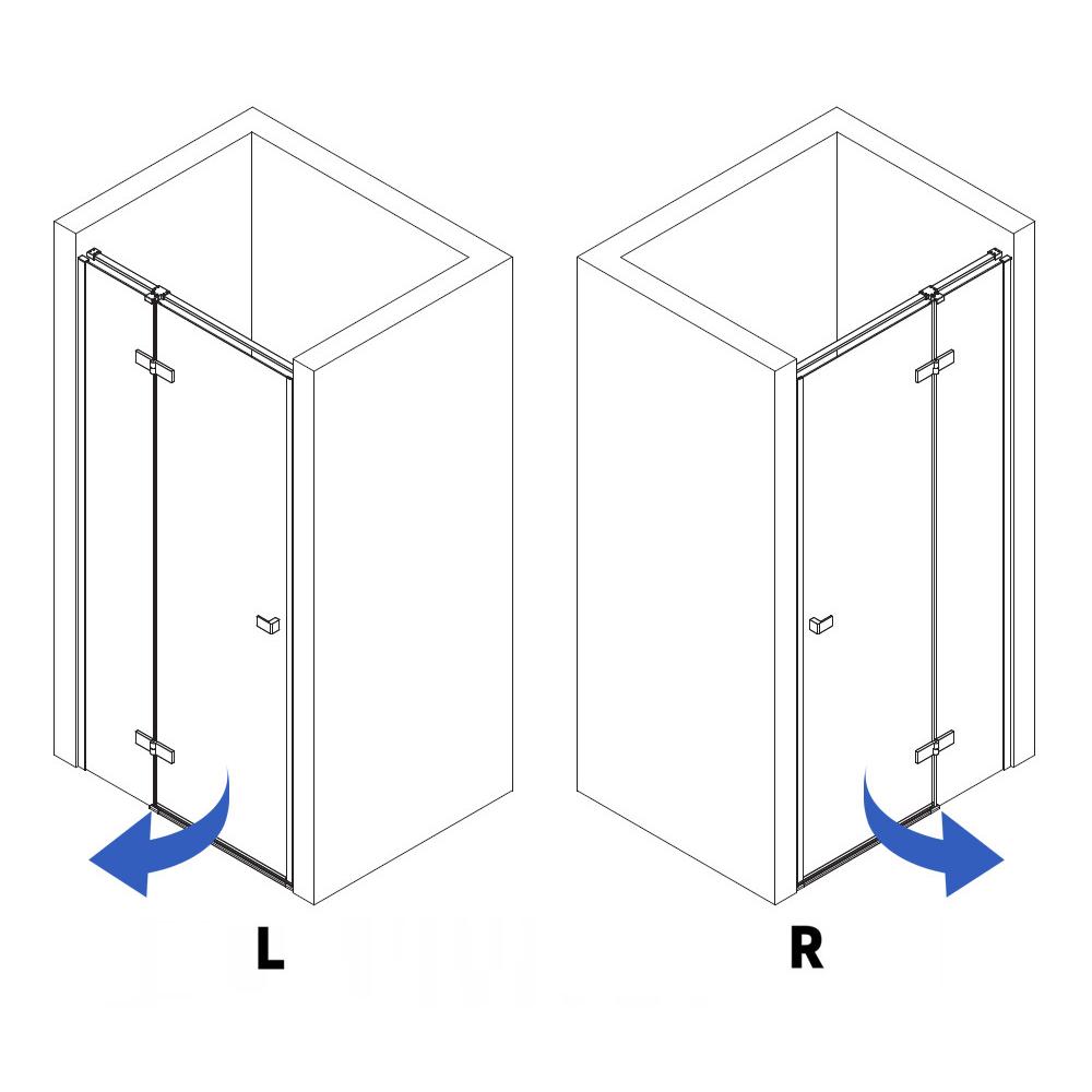 Suihku ovi Rea Atlas 120 Brush Gold