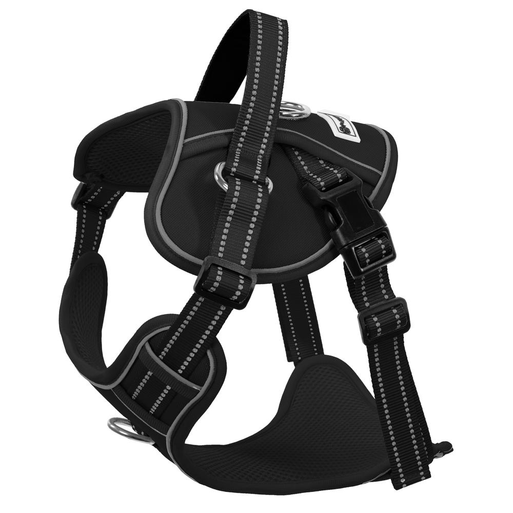 Smycz i szelki dla psa PJ-059 black L