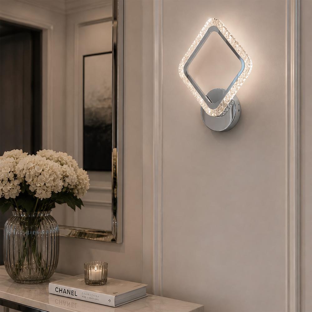 Kinkiet ścienny LED LHJ125-W chrom