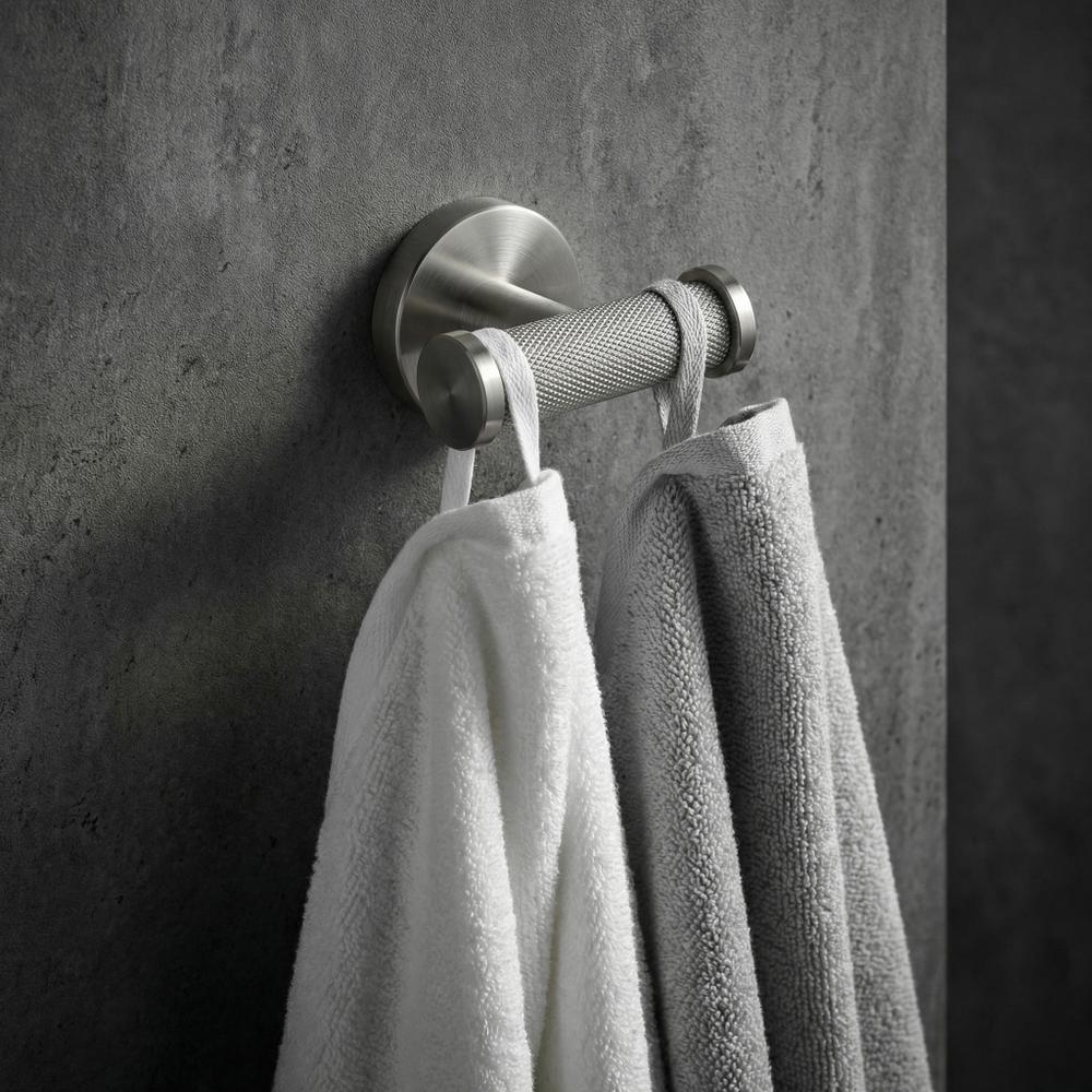 Crochadóir dúbailte 6612 Modern Brush Nickel