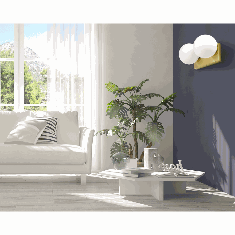 Wandlampe Kugel APP1010-2W Gold