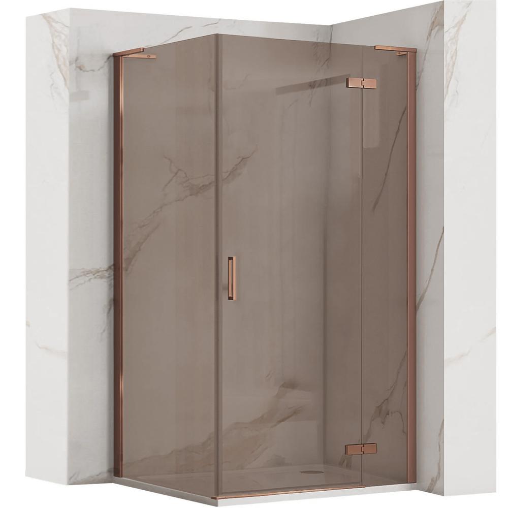 Shower enclosure REA Hugo 90x90 Copper Brush