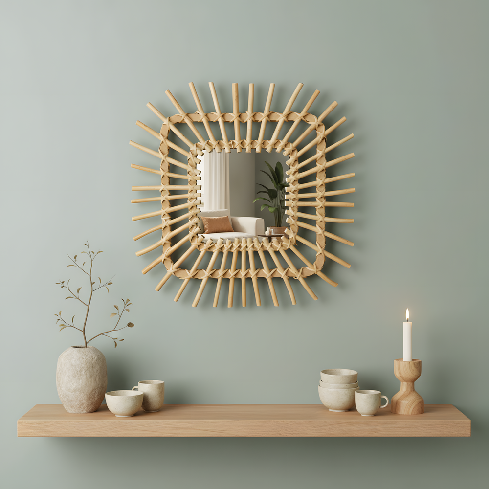 BOHO SIENAS SPOGULIS 45CM QDJ071