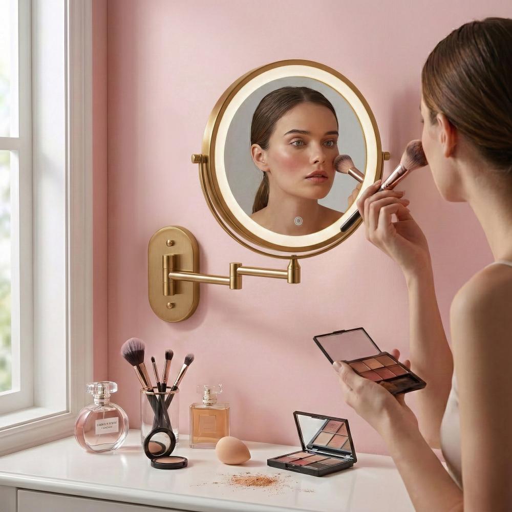 Spiegel LED Old Gold