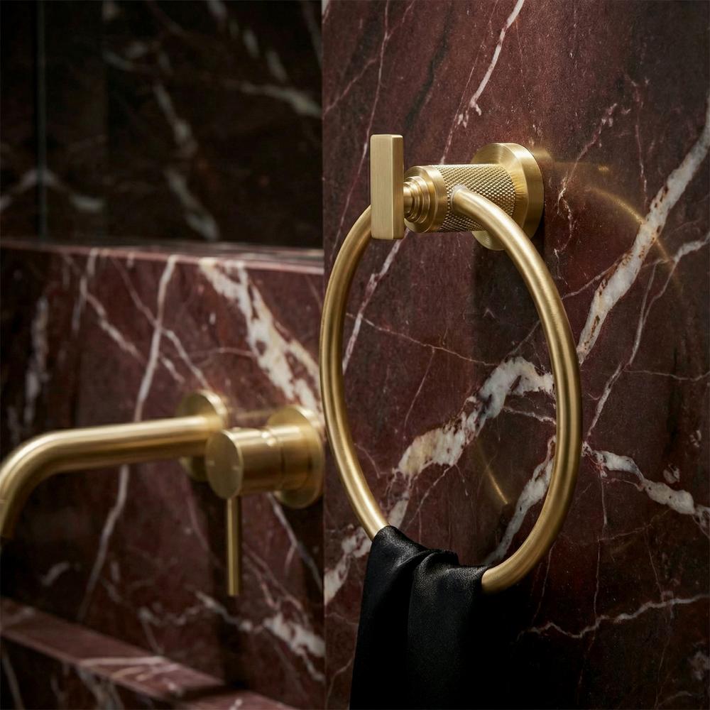 Bathroom hanger Ring 81307 Rivo Brush Gold