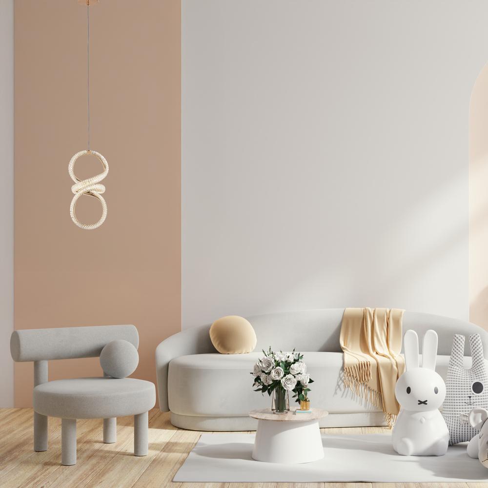 LED-Hängeleuchte G070-CP Gold