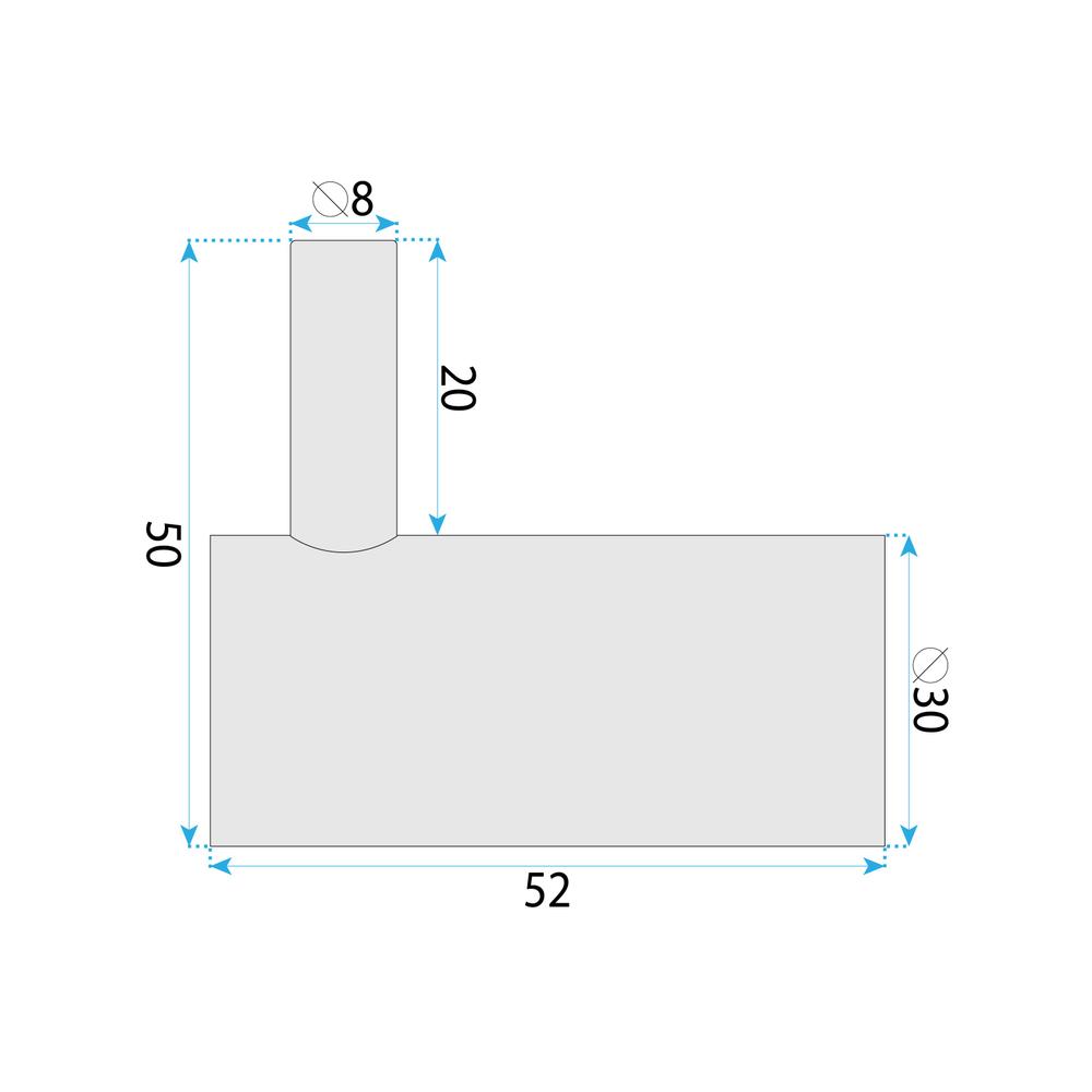 Kúpeľňový vešiak 9706 Prism Brush Copper
