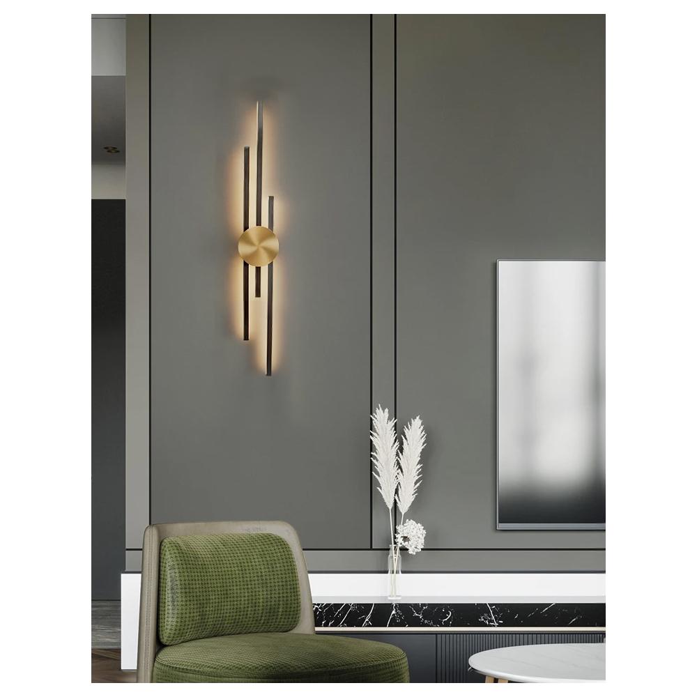 Wandlampe LED APP1437-W BLACK GOLD