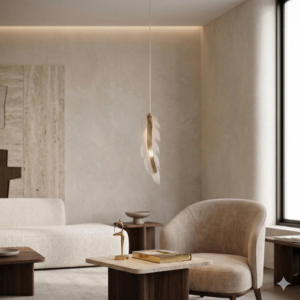 LAMPA SUFITOWA WISZĄCA LED G157-CP ZŁOTA