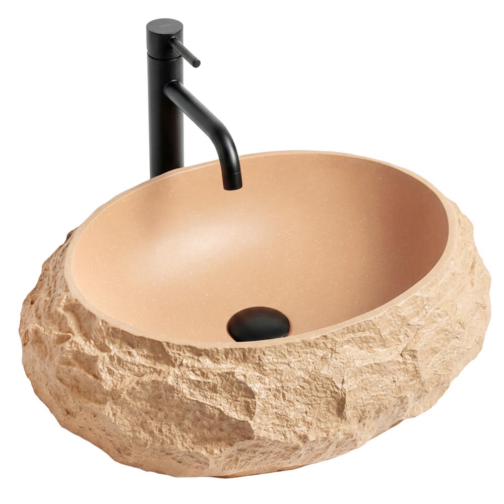 Umywalka nablatowa Rea Mika Light Terracotta