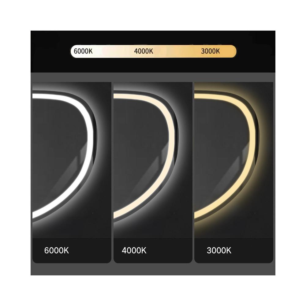 MIROIR MURAL LED AVEC FONCTION BLUETOOTH 70x100cm FOG