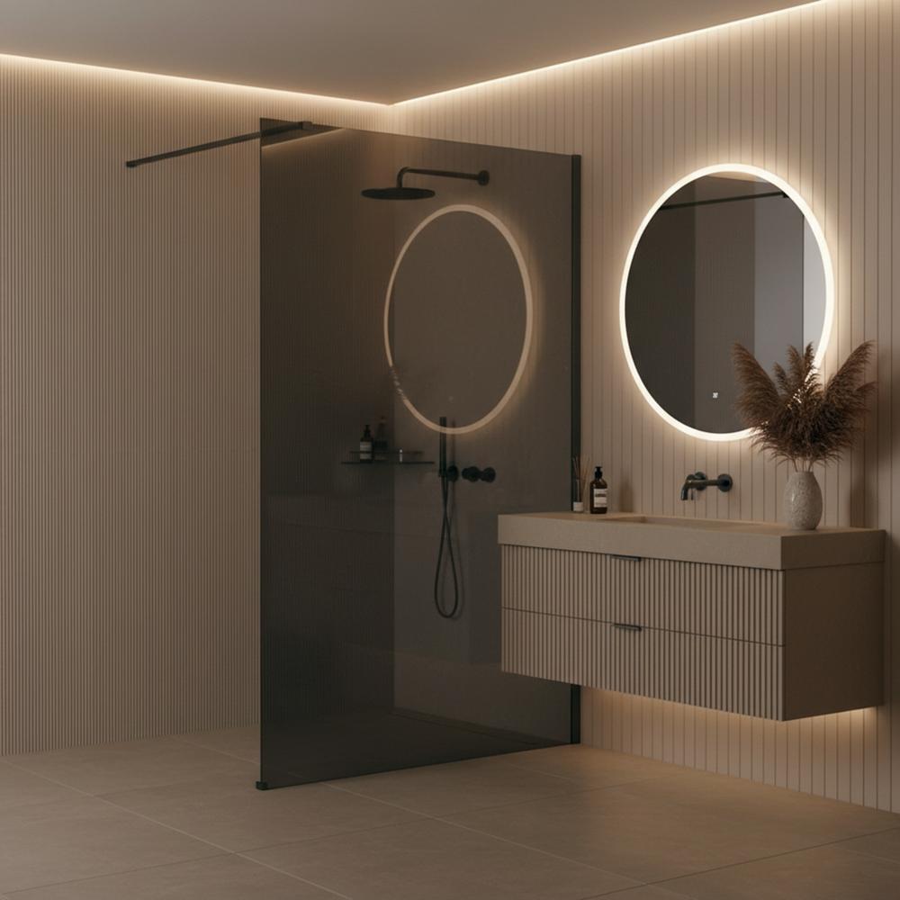 Kabina prysznicowa Walk-In Rea Flexi Grey / Tytan 110