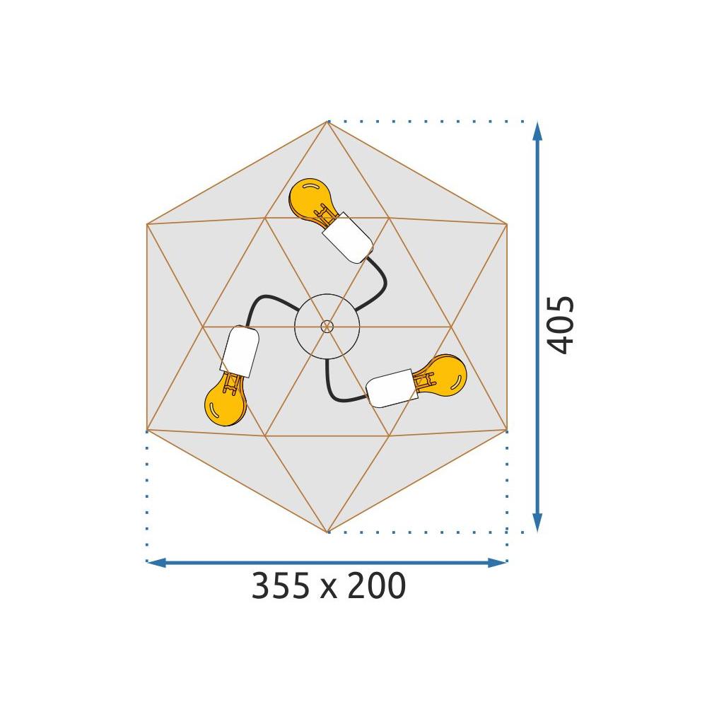 Deckenplatte Black Gold APP1094-3C