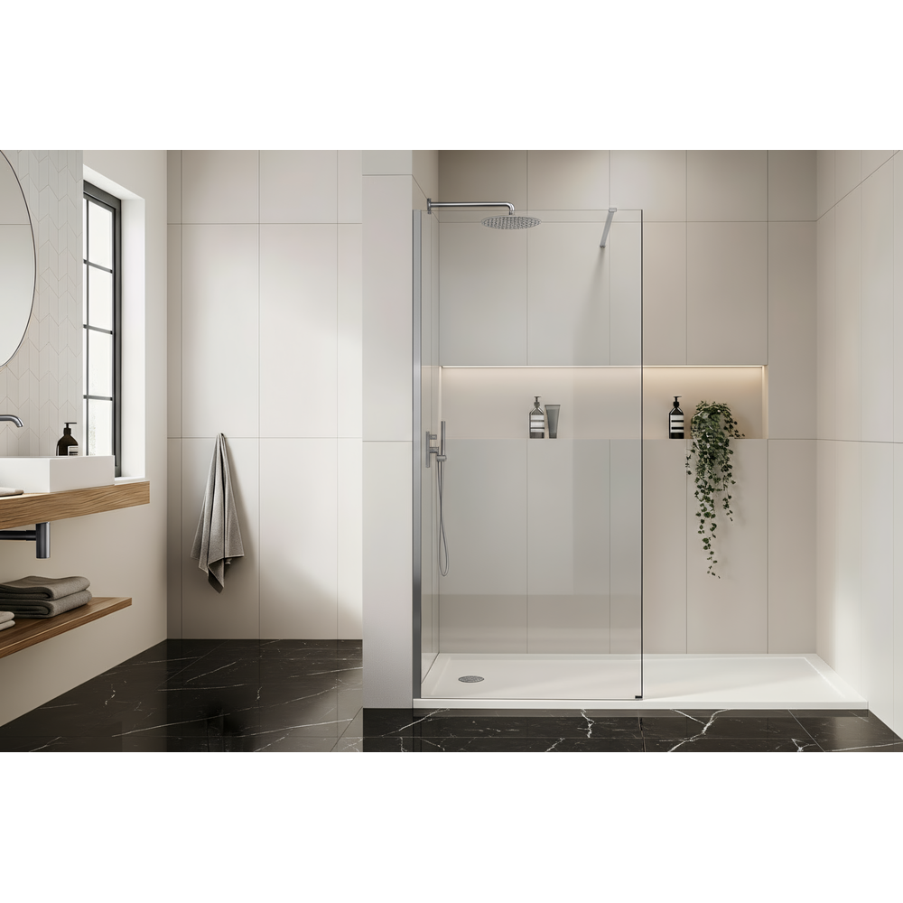 Kabina prysznicowa Walk-In Rea Flexi Transparent / Chrome 110