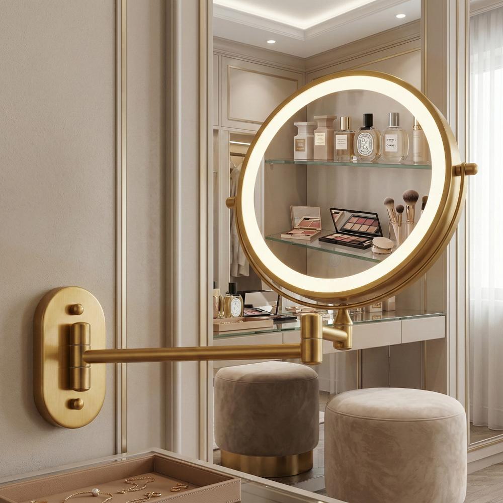 Spiegel LED Old Gold